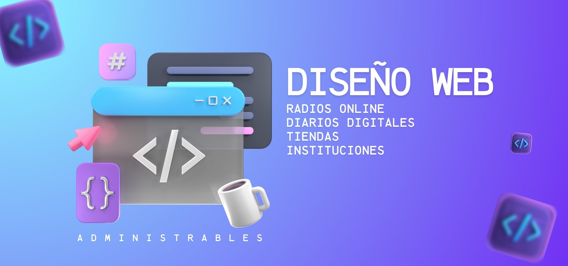 Instagram post para podcast corporativo azul